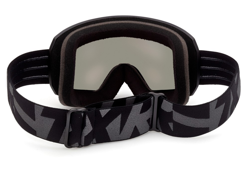 Ski and snowboard goggles Adidas Sport SP0121 (02U) color nero opaco / nero/texture shape mask lenses bordeaux specchiato