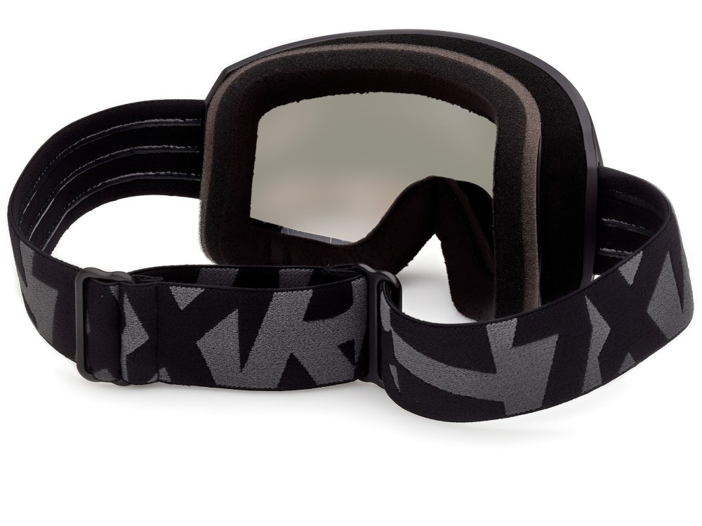 Ski and snowboard goggles Adidas Sport SP0121 (02U) color nero opaco / nero/texture shape mask lenses bordeaux specchiato