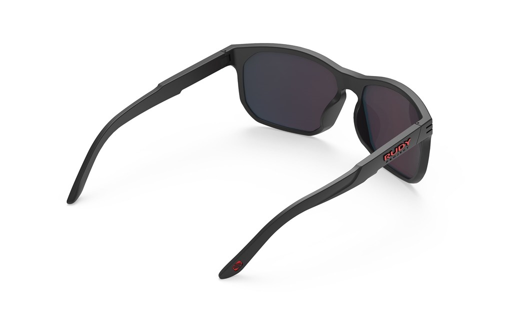 Occhiali da sole Rudy Project Soundrise SP136206-0001 colore black matte lenti polar 3fx hdr multilaser red