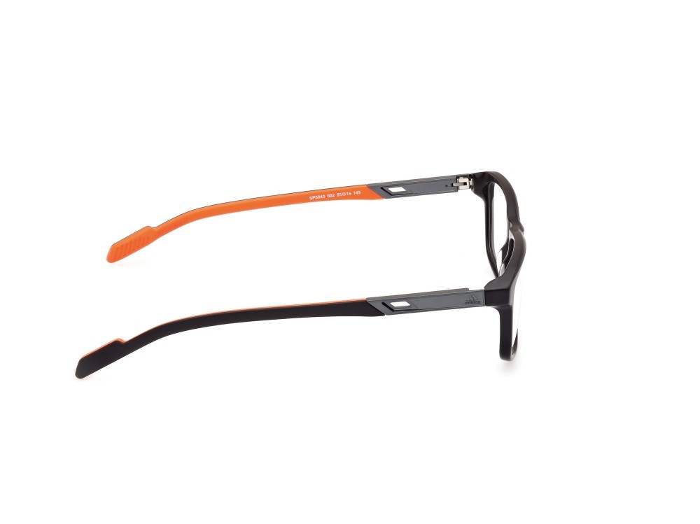 Occhiali da vista Adidas Sport SP5043 (002) colore nero opaco forma navigator 