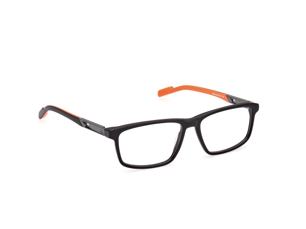 Occhiali da vista Adidas Sport SP5043 (002) colore nero opaco forma navigator 