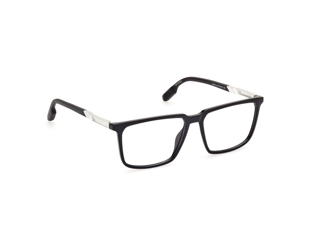 Eyeglasses Adidas Sport SP5071 (001) color nero lucido shape geometric 