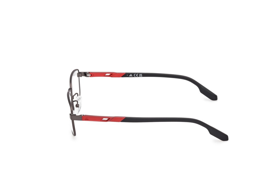 Occhiali da vista Adidas Sport SP5085-H (09A) colore antracite lucido - nero opaco forma rettangolare 
