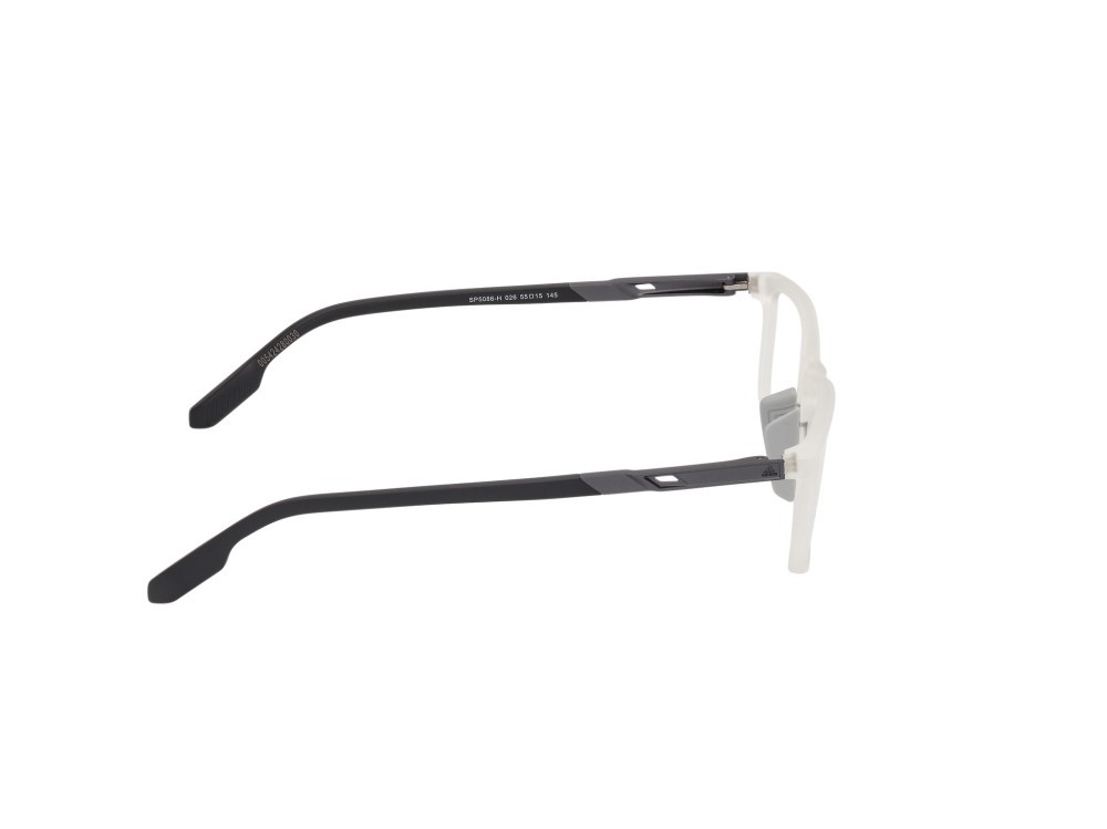 Occhiali da vista Adidas Sport SP5086-H (026) colore grigio lucido - rosso chiaro opaco forma navigator 