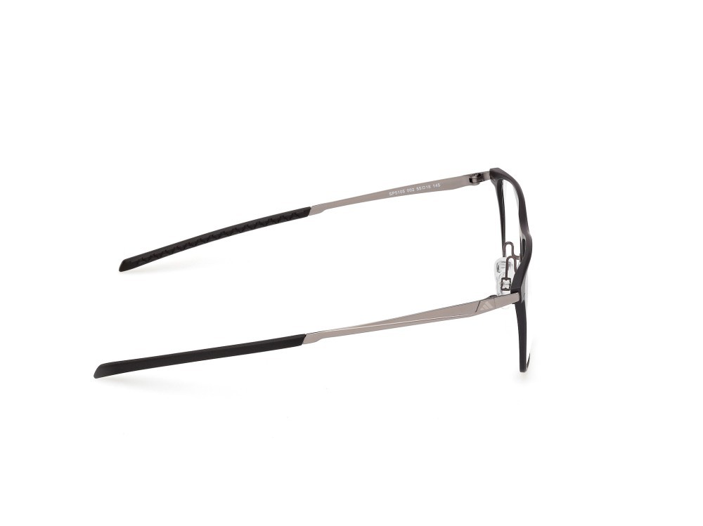 Occhiali da vista Adidas Sport SP5105 (002) colore nero opaco / antracite opaco forma rettangolare 