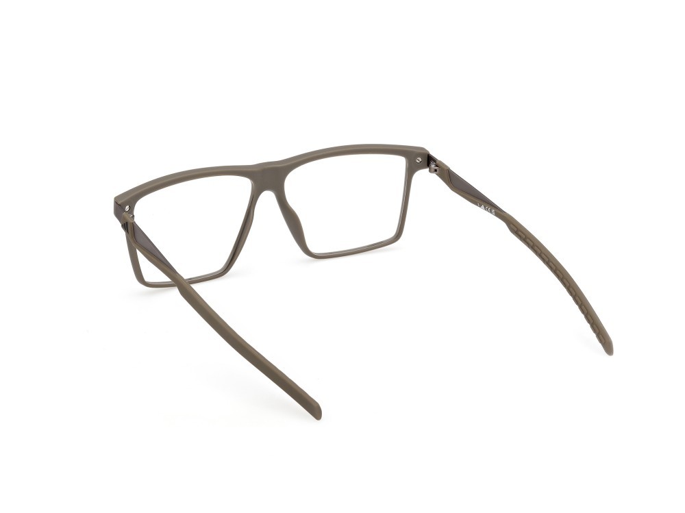 Occhiali da vista Adidas Sport SP5108 (049) colore marrone scuro opaco / palladio opaco forma rettangolare 