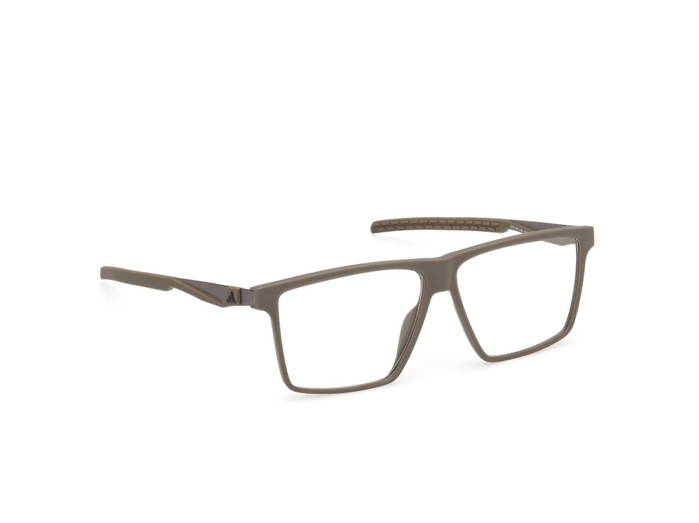 Occhiali da vista Adidas Sport SP5108 (049) colore marrone scuro opaco / palladio opaco forma rettangolare 