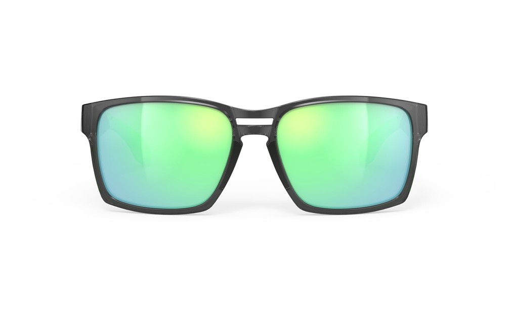 Occhiali da sole Rudy Project Spinair 57 SP576195-0000 colore crystal graphite lenti polar 3fx hdr multilaser green