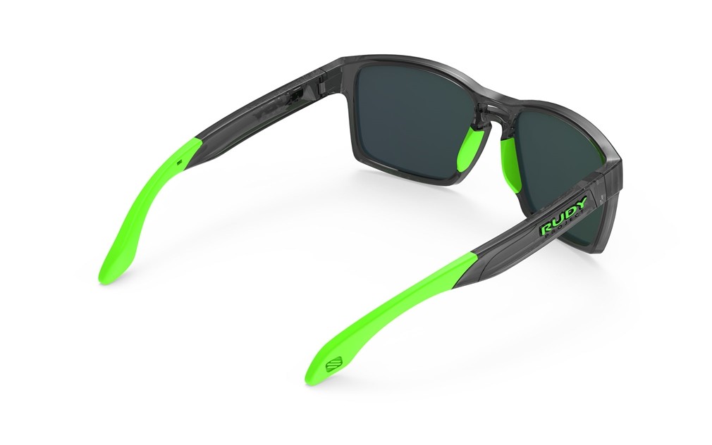 Occhiali da sole Rudy Project Spinair 57 SP576195-0000 colore crystal graphite lenti polar 3fx hdr multilaser green