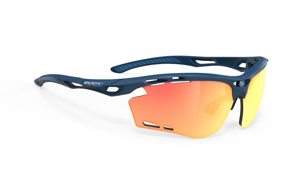 Occhiali da sole Rudy Project Propulse SP624047-0000 colore blue navy matte lenti multilaser yellow