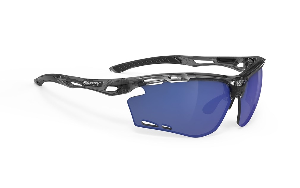 Sonnenbrillen Rudy Project Propulse SP625833-0000 farbe crystal ash gläser multilaser deep blue