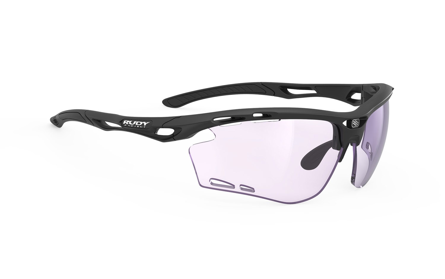 Occhiali da sole Rudy Project Propulse SP627506-0001 colore black matte lenti impactx photochromic 2 laser purple