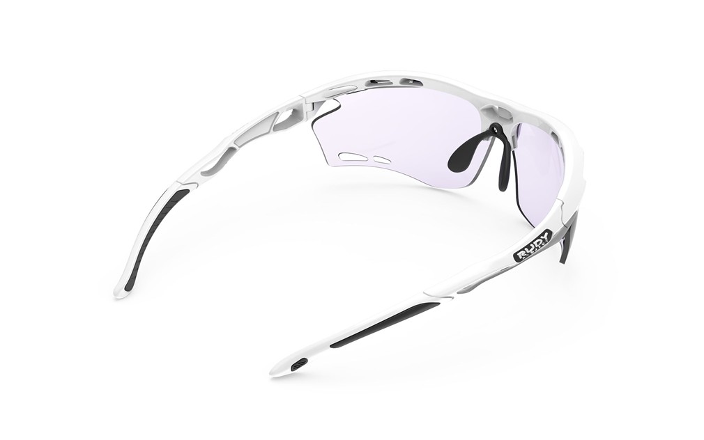 Occhiali da sole Rudy Project Propulse SP627569-0000 colore white gloss lenti impactx™ photochromic 2laser purple
