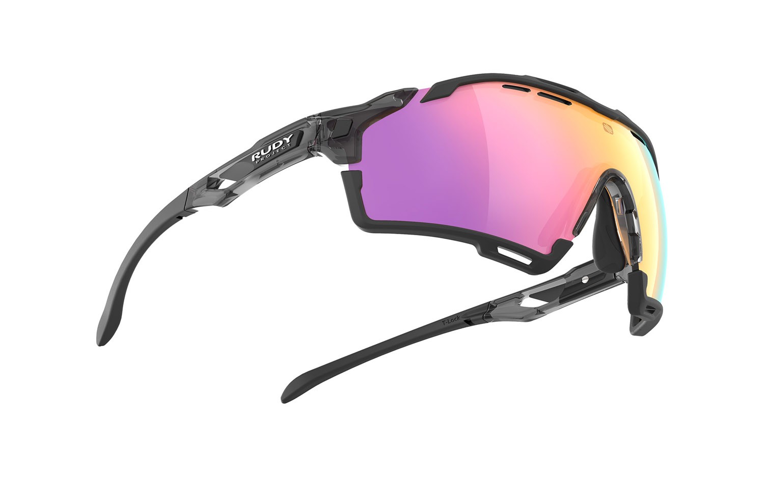 Occhiali da sole Rudy Project Cutline SP635257-0001 colore crystal ash gloss lenti multilaser sunset