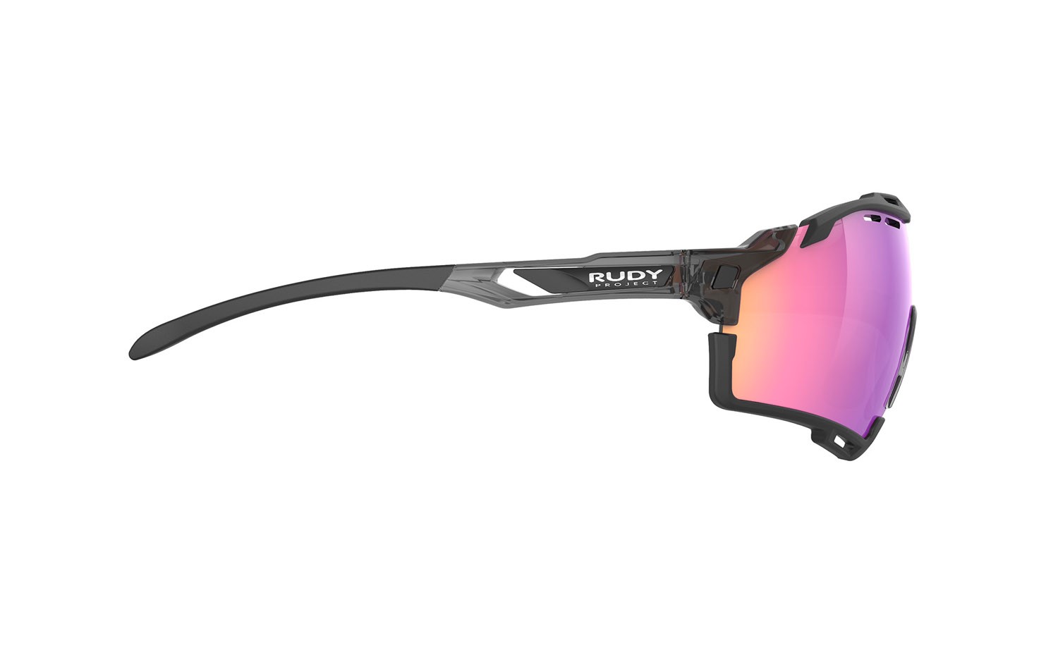 Occhiali da sole Rudy Project Cutline SP635257-0001 colore crystal ash gloss lenti multilaser sunset