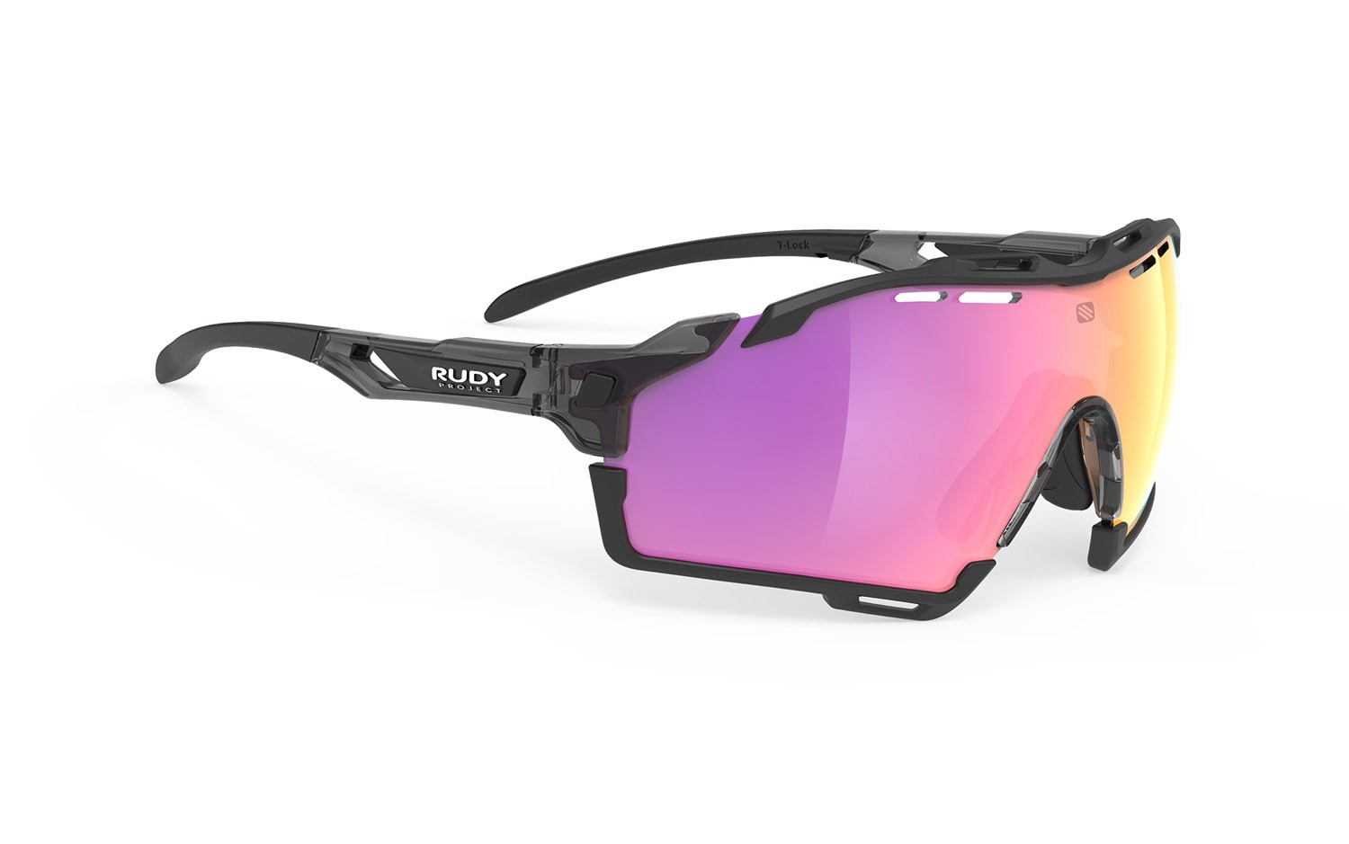 Occhiali da sole Rudy Project Cutline SP635257-0001 colore crystal ash gloss lenti multilaser sunset