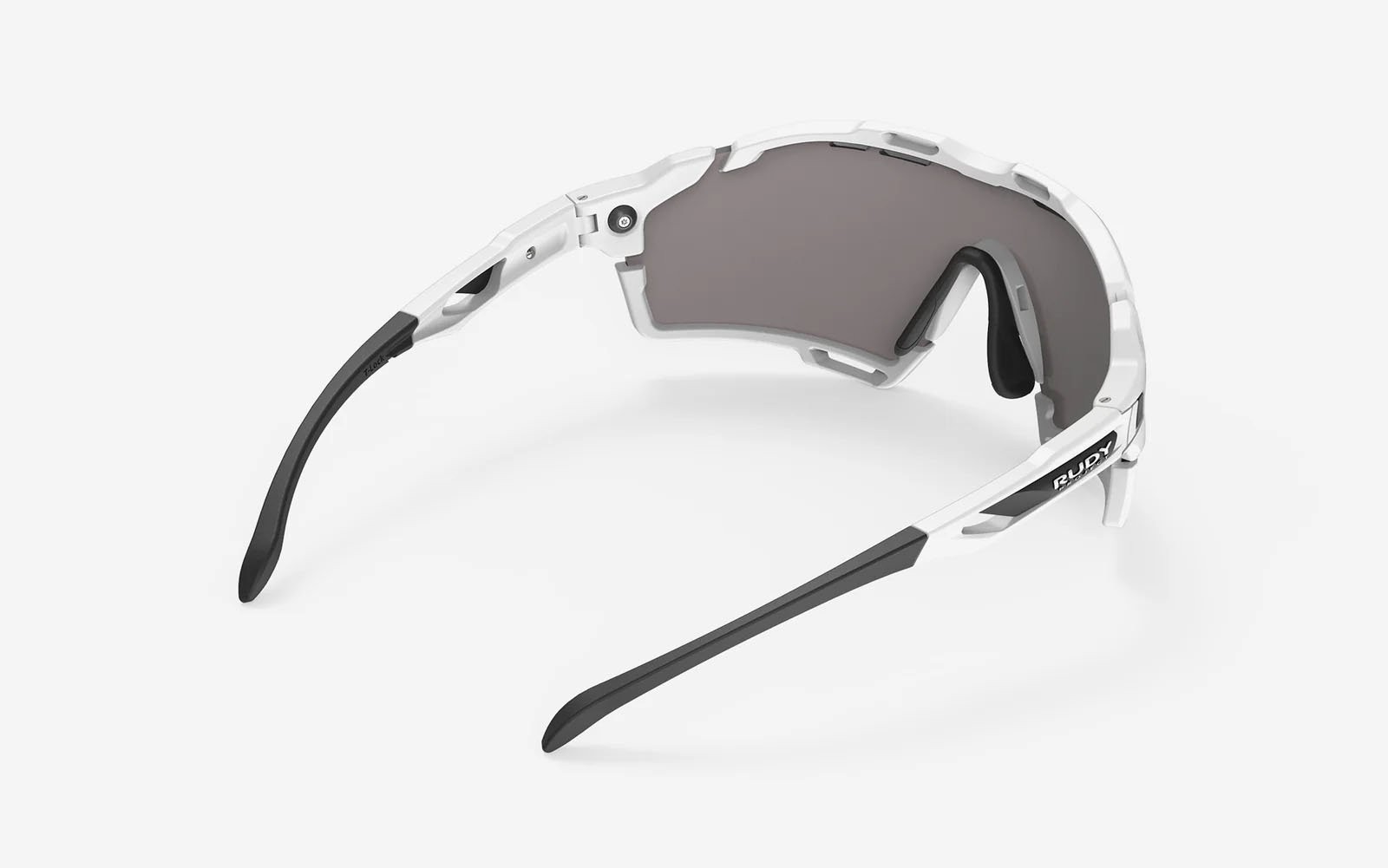 Occhiali da sole Rudy Project Cutline SP635469-S010 colore white gloss (bumpers included) lenti multilaser rose gold