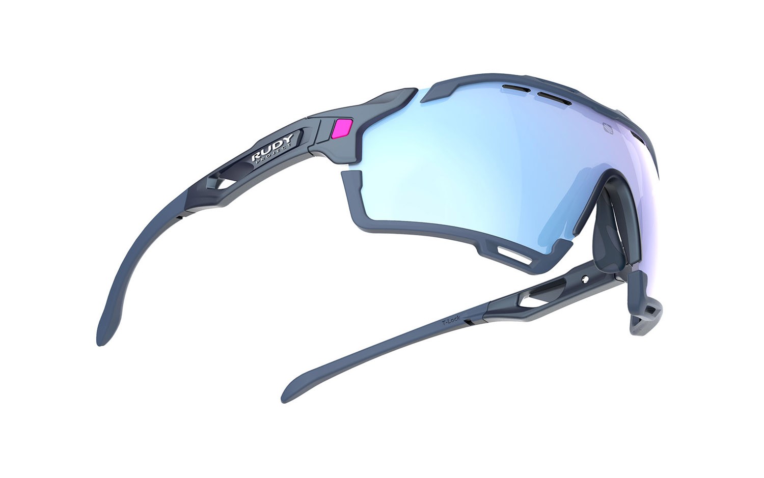 Occhiali da sole Rudy Project Cutline SP636894-0000 colore cosmic blue matte lenti multilaser ice