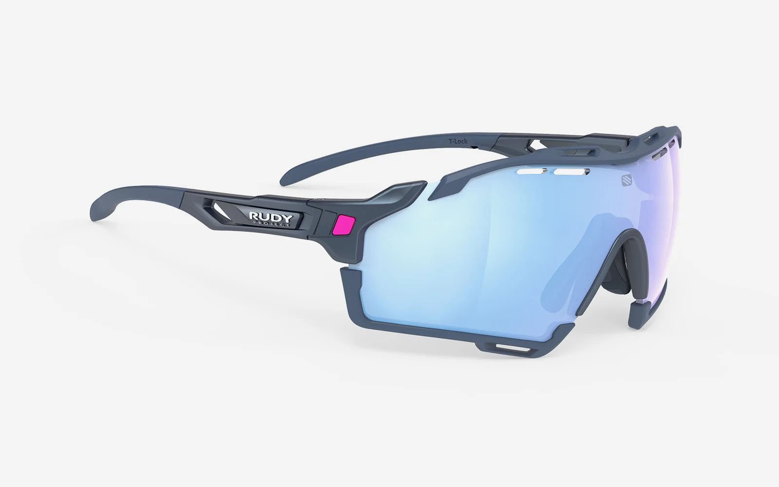 Occhiali da sole Rudy Project Cutline SP636894-S000 colore cosmic blue matte (bumpers included) lenti multilaser ice