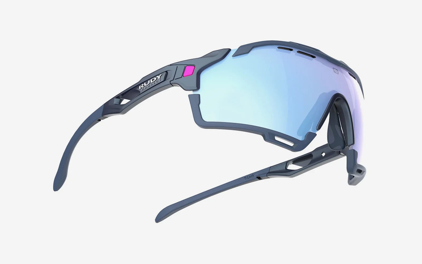 Occhiali da sole Rudy Project Cutline SP636894-S000 colore cosmic blue matte (bumpers included) lenti multilaser ice