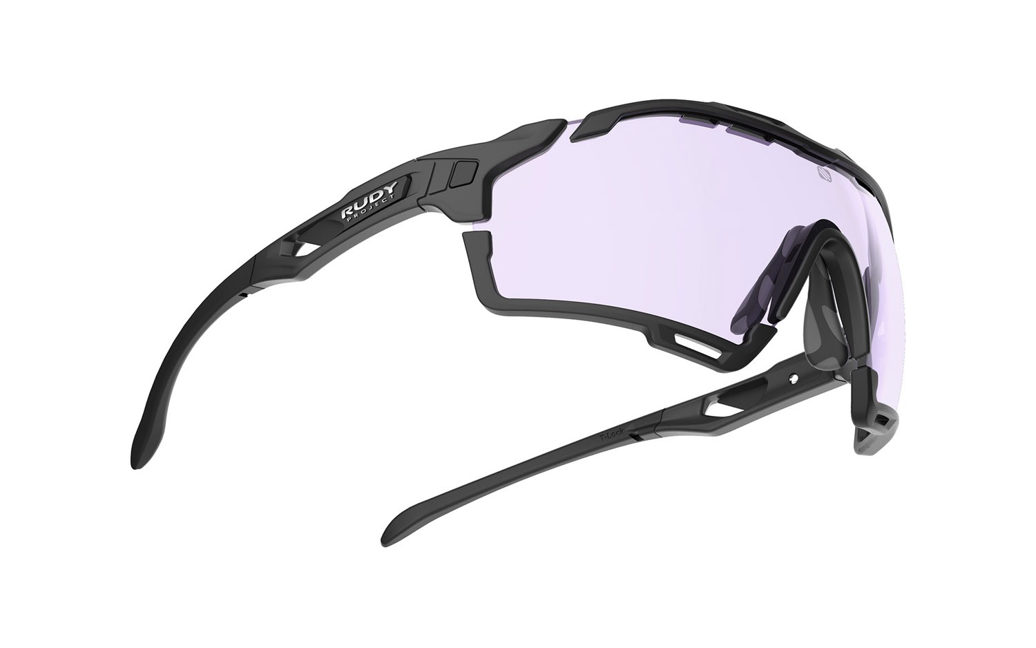 Occhiali da sole Rudy Project Cutline SP637506-0001 colore black matte lenti impactx photochromic 2 laser purple