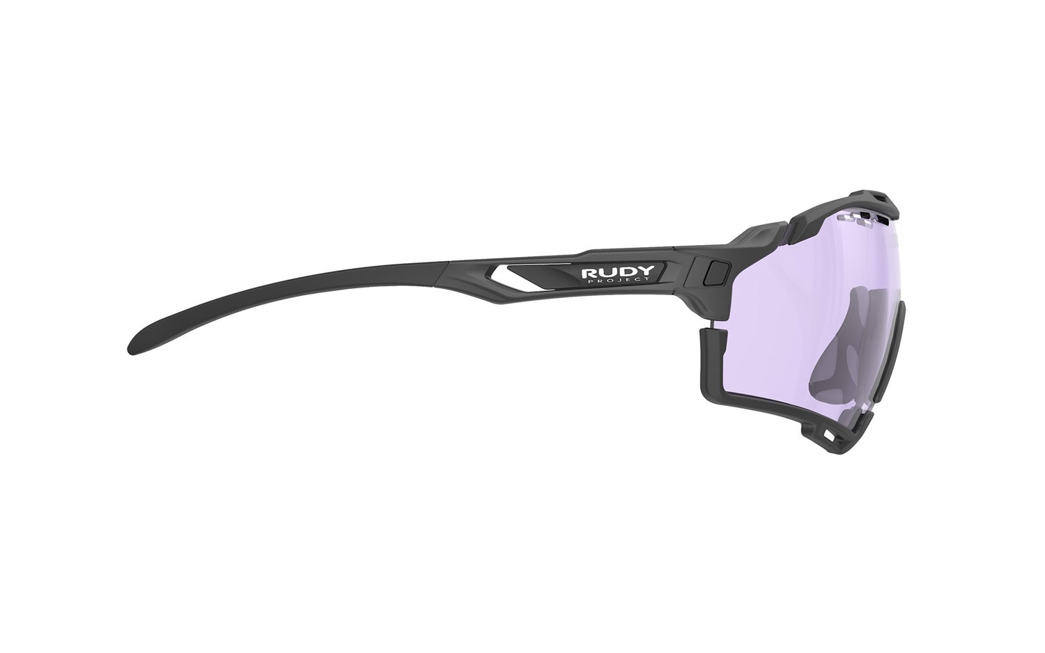 Occhiali da sole Rudy Project Cutline SP637506-0001 colore black matte lenti impactx photochromic 2 laser purple