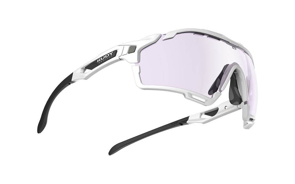 Occhiali da sole Rudy Project Cutline Golf SP637569-0008 colore white gloss lenti impactx™ photochromic 2laser purple