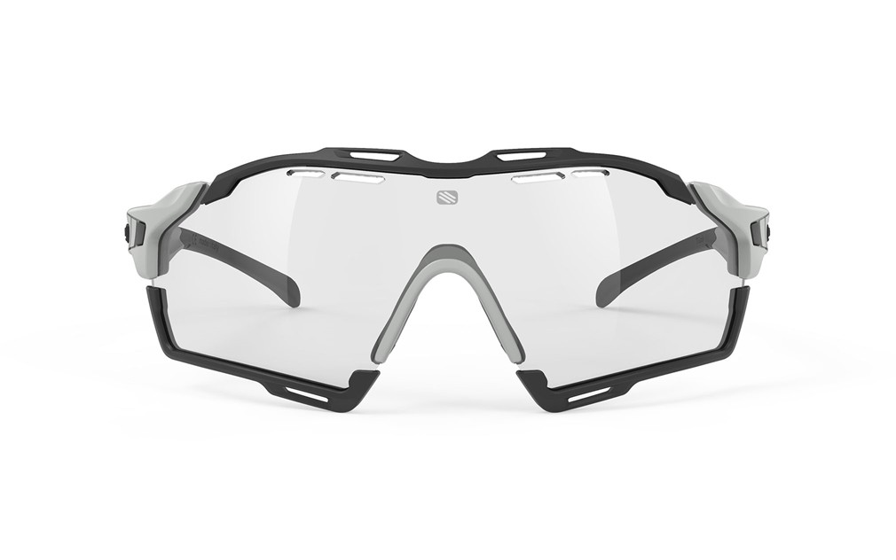 Occhiali da sole Rudy Project Cutline SP637897-0000 colore light grey matte lenti impactx™ photoc. 2 laser black