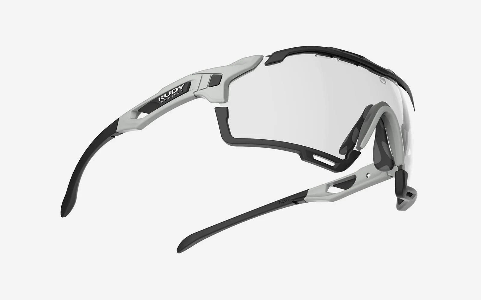 Occhiali da sole Rudy Project Cutline SP637897-S000 colore light grey matte (bumpers included) lenti impactx™ photochromic 2laser black