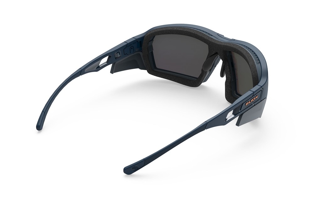 Occhiali da sole Rudy Project Agent Q SP704047-0000 colore blue navy/ avio matte lenti multilaser orange