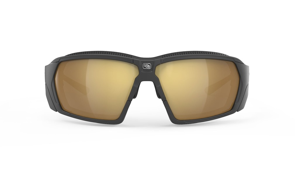 Occhiali da sole Rudy Project Agent Q SP707206-0000 colore black matte-gloss/grey matte lenti impactx™ photochromic 2 laser crimson