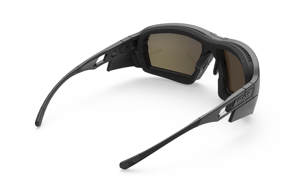 Occhiali da sole Rudy Project Agent Q SP707206-0000 colore black matte-gloss/grey matte lenti impactx™ photochromic 2 laser crimson