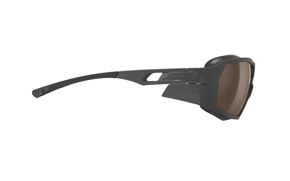 Occhiali da sole Rudy Project Agent Q SP709806-S003 colore black matte-gloss/grey matte lenti hi-altitude/trasp/mls gold