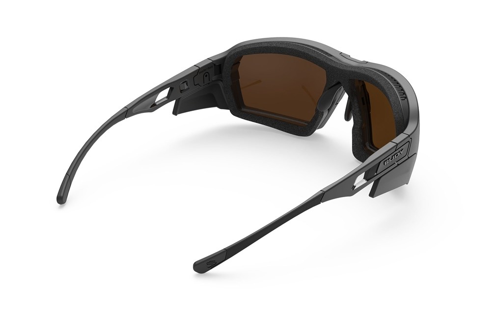 Occhiali da sole Rudy Project Agent Q SP709806-S003 colore black matte-gloss/grey matte lenti hi-altitude/trasp/mls gold