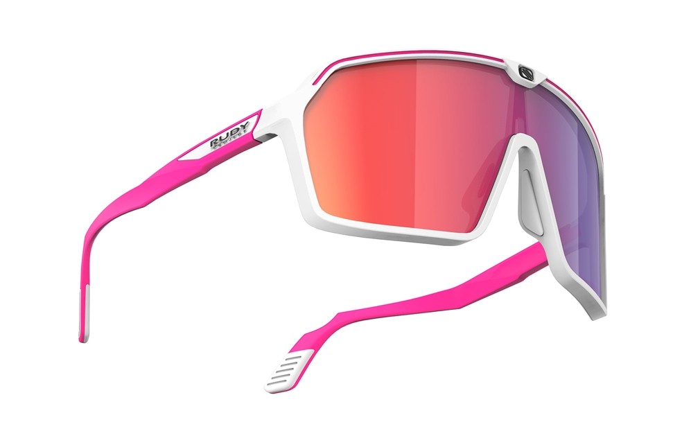 Sonnenbrillen Rudy Project Spinshield SP723858-0004 farbe white/pink fluo matte gläser multilaser red
