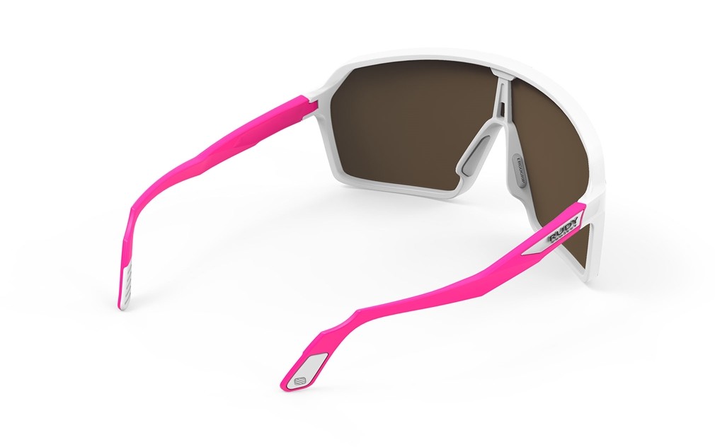 Sonnenbrillen Rudy Project Spinshield SP723858-0004 farbe white/pink fluo matte gläser multilaser red