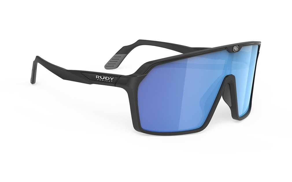 Occhiali da sole Rudy Project Spinshield SP723906-0002 colore black matte lenti multilaser blue