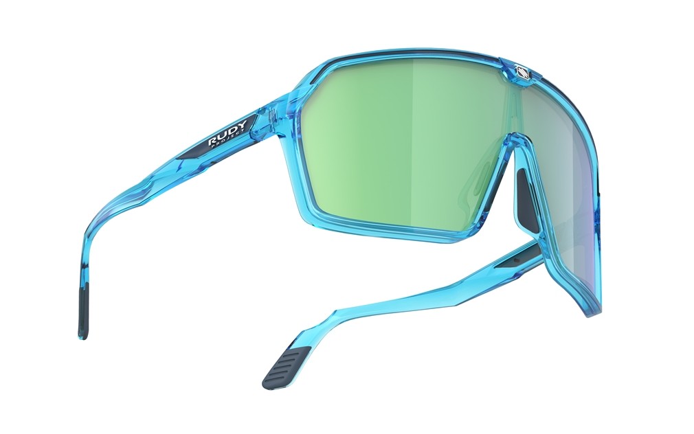 Occhiali da sole Rudy Project Spinshield SP724168-0000 colore crystal azur lenti multilaser green