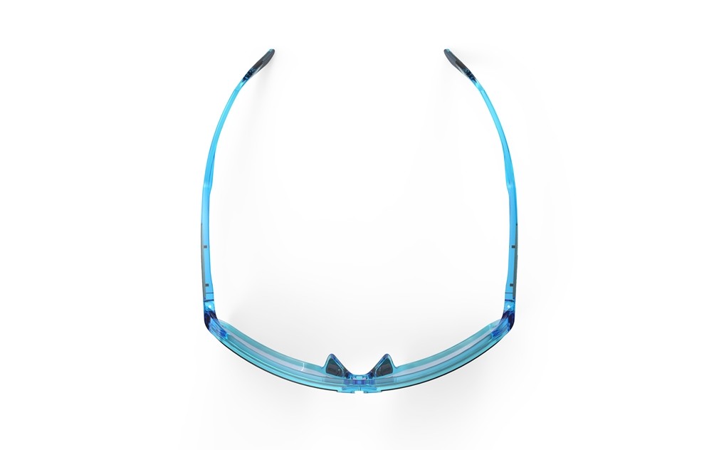 Occhiali da sole Rudy Project Spinshield SP724168-0000 colore crystal azur lenti multilaser green