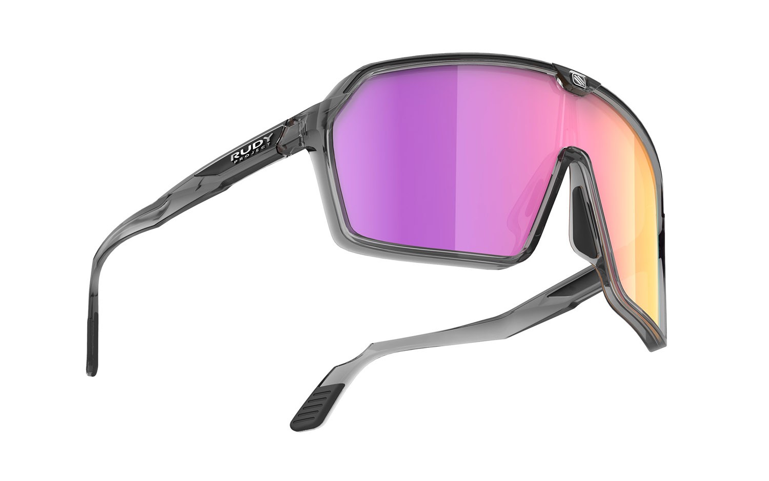 Occhiali da sole Rudy Project Spinshield SP725233-0002 colore crystal ash gloss lenti multilaser sunset