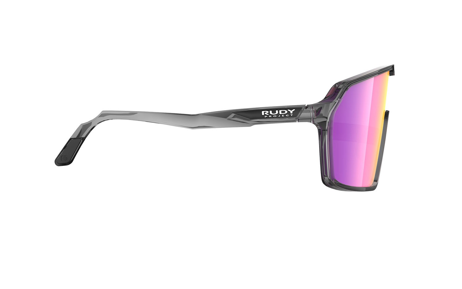 Occhiali da sole Rudy Project Spinshield SP725233-0002 colore crystal ash gloss lenti multilaser sunset