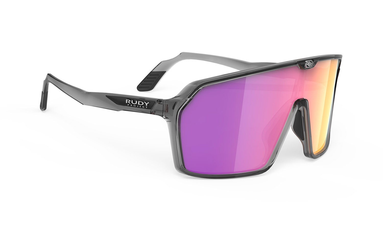 Occhiali da sole Rudy Project Spinshield SP725233-0002 colore crystal ash gloss lenti multilaser sunset