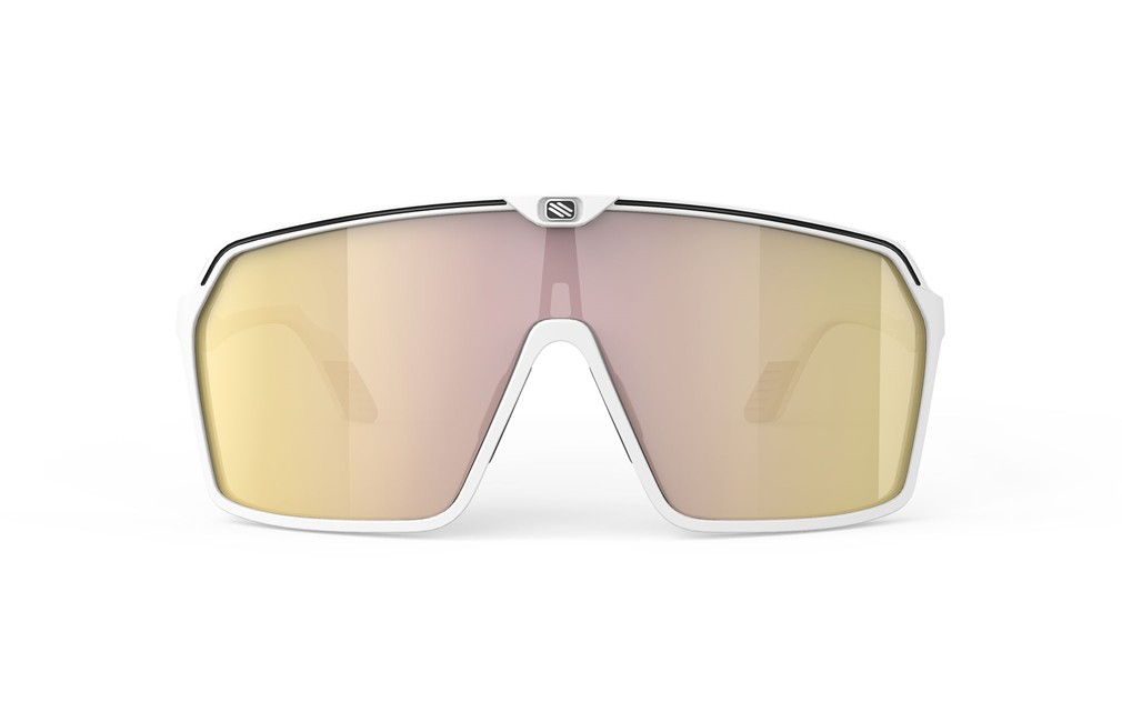 Occhiali da sole Rudy Project Spinshield SP725758-0000 colore white matte lenti multilaser gold