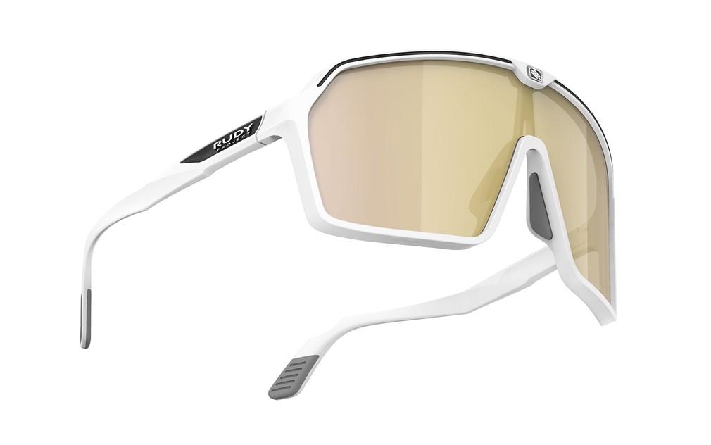 Occhiali da sole Rudy Project Spinshield SP725758-0000 colore white matte lenti multilaser gold
