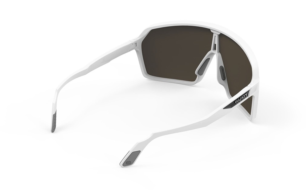 Occhiali da sole Rudy Project Spinshield SP725758-0000 colore white matte lenti multilaser gold