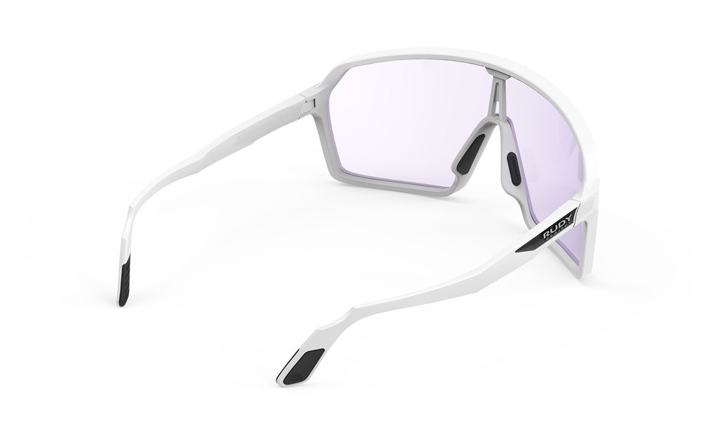 Occhiali da sole Rudy Project Spinshield SP727558-0005 colore white matte  lenti  laser purple