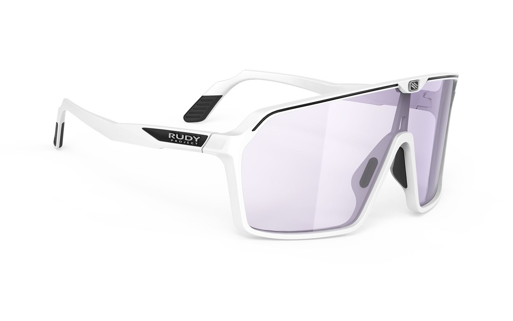 Occhiali da sole Rudy Project Spinshield SP727558-0005 colore white matte  lenti  laser purple