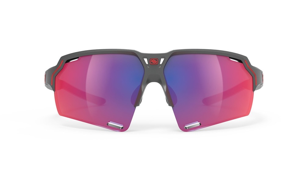 Occhiali da sole Rudy Project Deltabeat SP743838-0000 colore carchoal matte lenti multilaser red