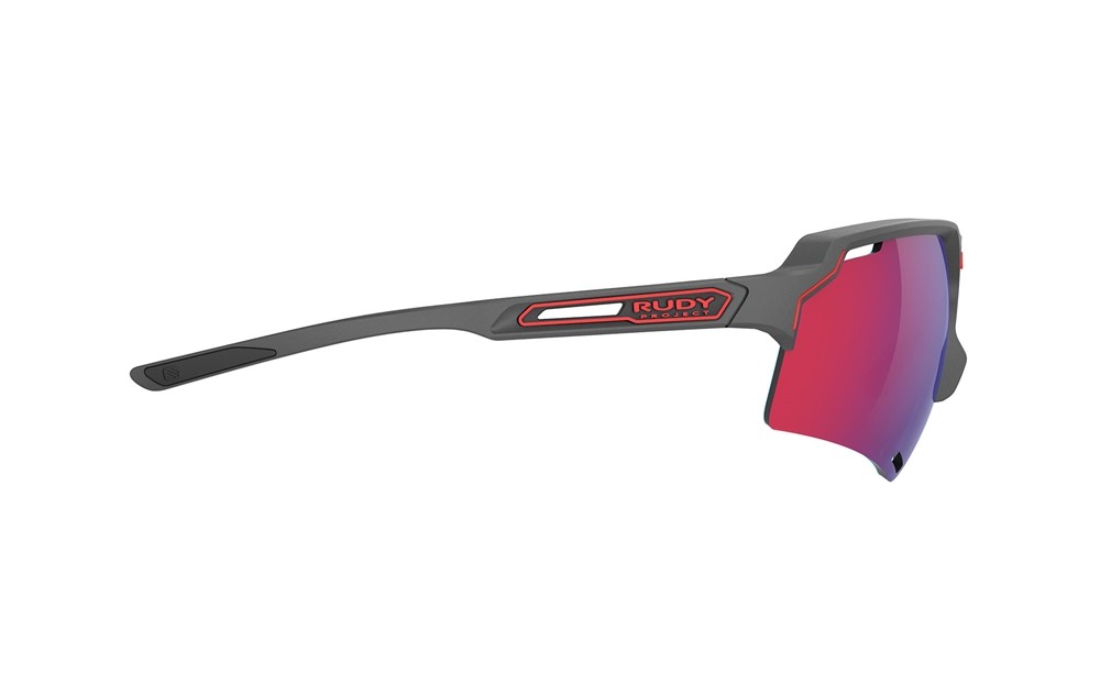 Occhiali da sole Rudy Project Deltabeat SP743838-0000 colore carchoal matte lenti multilaser red