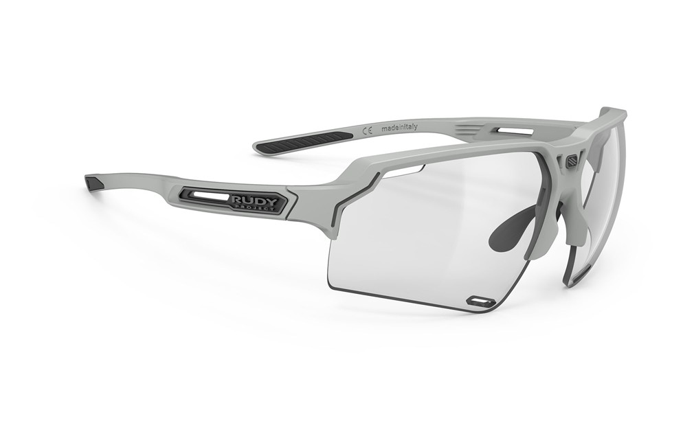 Sonnenbrillen Rudy Project Deltabeat SP747397-0000 farbe light grey gläser impactx™ photoc. 2 black